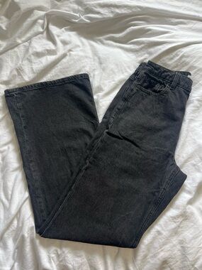 Dynamite Classic Black High-Waist Straight Jeans